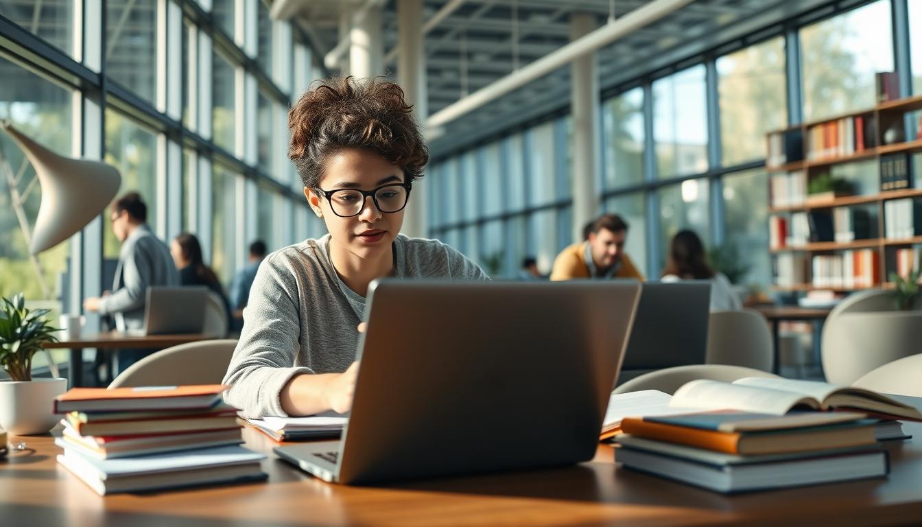 University campus and academic environment in Amsterdam